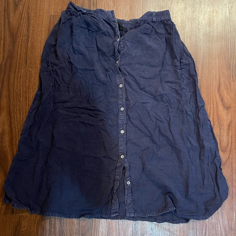 Blue Midi Skirt